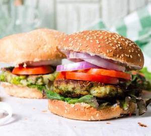 Aloo Tikki Cheese Burger