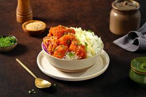 Korean Fried Paneer Rice Bowl