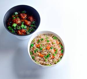 Veg Fried Rice & Manchurian