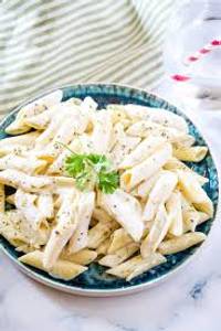 Cream Garlic Penne Pasta