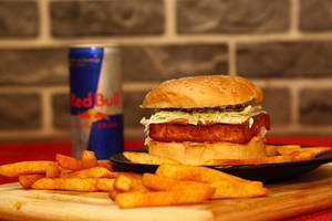 Paneer Tikki Cheese Burger