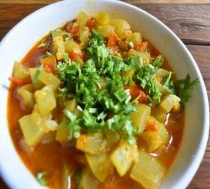Plain Low Oil Lauki Sabji