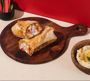 Hummus and chicken shawarma