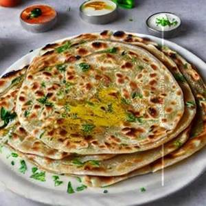 Cheese garlic paratha