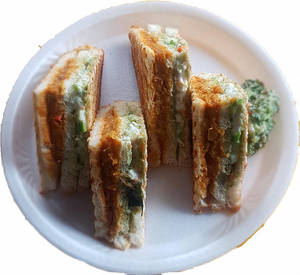 Veg Masala Grilled Sandwich [3 Slice]