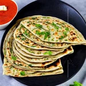 Garlic cheese paratha