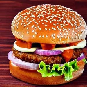 Hot spicy burger