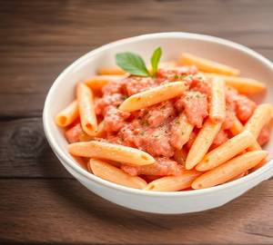 Pink sauce pasta