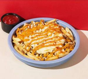 Chicken cheese french fries