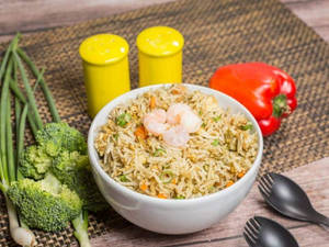 Prawn Green Fried Rice [Thai]