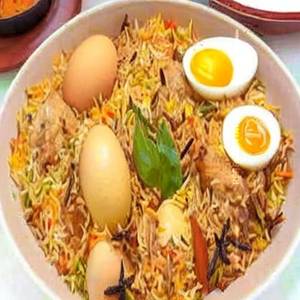 Egg chicken Biryani