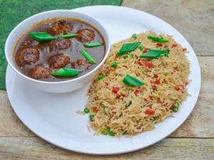 Veg Manchurian Combo     