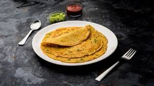 Besan Chilla W/ Curd