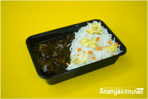 Egg Rice + Chilly Chicken