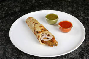 Mutton Kebab Roll with Cold Drink