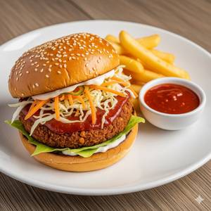 Aloo Crunchy Burger