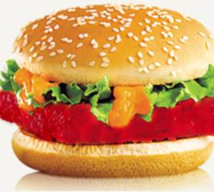 Korean Spicy Paneer Burger