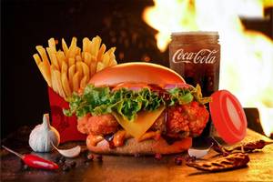 Korean Fried Chicken Burger or Wrap Combo