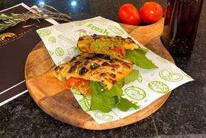 Pesto Sun Dried Tomato Sandwich