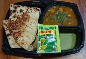 Aloo Sabji + Tawa Paratha (3 Pcs)