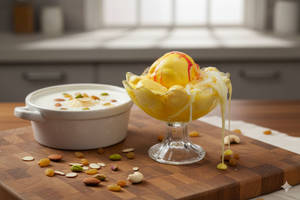 Kulfi Falooda With Kesar Ice Cream