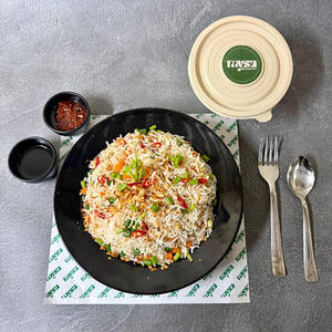 Egg Burnt Chilli Garlic Fried Rice