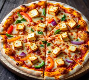 Spicy Vegetable Paneer Pizza 7 Inches