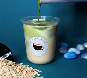 Oat Milk Iced Matcha Latte