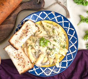 Creamy Mushroom Penne Alfredo