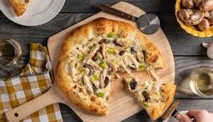 Roasted Chicken N Mushroom Pizza [Medium]