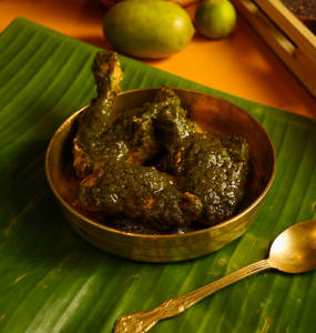 Kacha Lonka Dhone Pata Bata Murgi