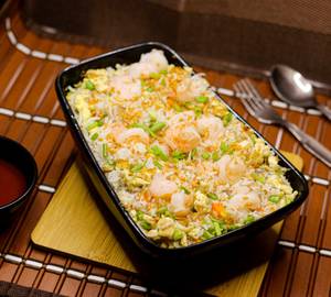 Burned Garlic Fried Rice  Prawn