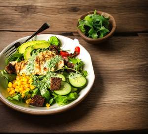 Steamed Green Salad ( 4 types of veggies )