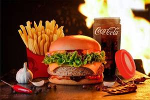 Korean Spicy Veg Burger or Wrap Combo