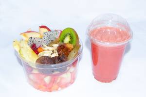 Mix Fruit Juice+ Mix Fruit Salad ( For Fast)