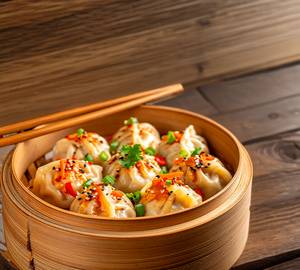 Schezwan momos fried