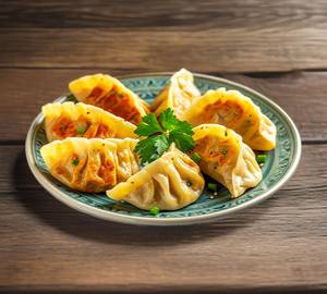 Mix veg wheat momos fried