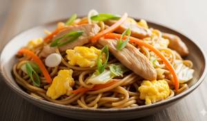 Egg chicken chowmien