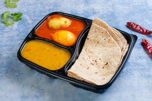 5 Pc Tawa Roti +( 2 Pc )egg Masala  + Dal