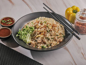 Mixed Burnt Garlic Fried Rice