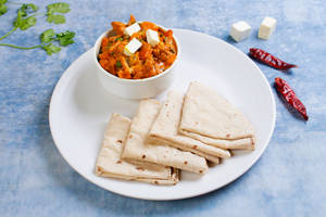 Mix Veg+plain Phulka 4 Nos