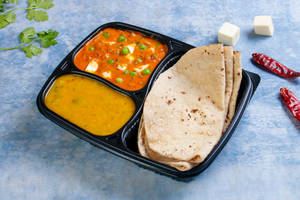 5 Pc Tawa Roti + Matar Paneer + Dal