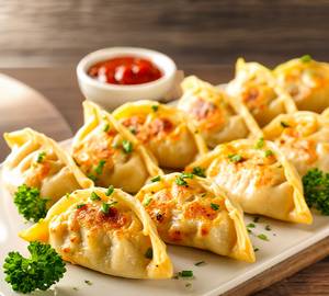 Paneer momos fried