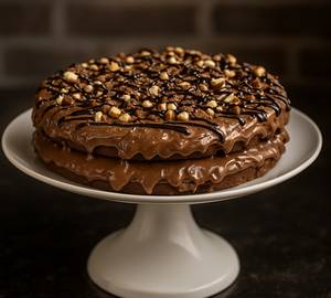 Brownie Chocolate Waffle Cake