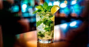 Cool blue mojito