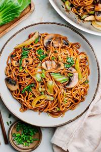 Mushroom noodles