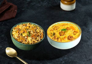 Millet Chicken Keema Noodles  + Millet Chicken Sambar Rice Bowl