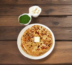 Aloo paratha + Dahi