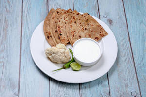 Gobhi Paratha ( 2 Pcs )  With Curd