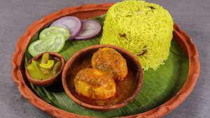 Pulao & Egg Kasha [Serves 1]
